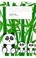 Panda Family Composition Notebook
