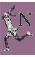 N Monogram Initial Tennis Journal