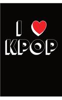 I Love K-Pop: K-Pop Notebook Journal with Dot Grid Pages