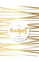 Budget Book Monthly Bill Organizer