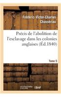 Précis de l'Abolition de l'Esclavage Dans Les Colonies Anglaises Tome 5: (Histoire)