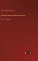 Belletristische Blätter aus Russland
