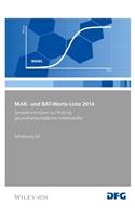 MAK– und BAT–Werte–Liste 2014