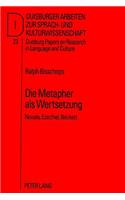 Die Metapher ALS Wertsetzung