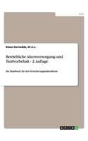 Betriebliche Altersversorgung und Tarifvorbehalt - 2. Auflage