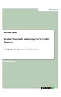 Textverfassen als wissensgenerierender Prozess