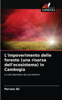 L'impoverimento delle foreste (una risorsa dell'ecosistema) in Cambogia