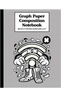 Graph Paper Composition Notebook Quad Rule 5x5 Grid Paper - 150 Sheets (Large, 8.5 x 11