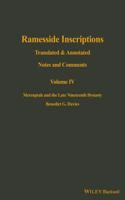 Ramesside Inscriptions, Merenptah and the Late Nineteenth Dynasty