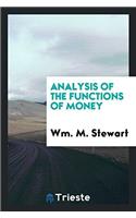 Analysis of the Functions of Money
