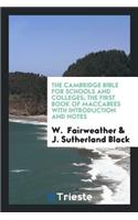 The First Book of Maccabees with Introduction and Notes
