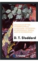Grammar of the Modern Syriac Language