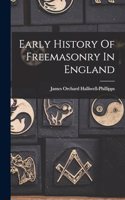 Early History Of Freemasonry In England