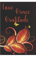 Love Grace Gratitude a blessings journal