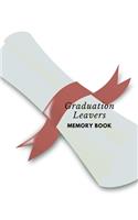 Graduation leavers memory book