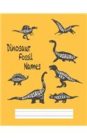 Dinosaur fossil names