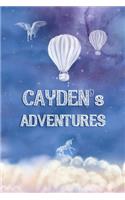 Cayden's Adventures: Softcover Personalized Keepsake Journal, Custom Diary, Writing Notebook with Lined Pages