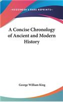 A Concise Chronology of Ancient and Modern History