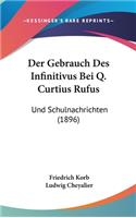 Der Gebrauch Des Infinitivus Bei Q. Curtius Rufus