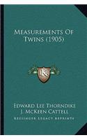 Measurements of Twins (1905)