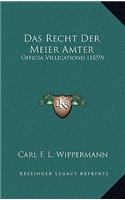 Recht Der Meier Amter