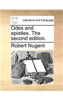 Odes and epistles. The second edition.