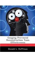Gauging Provincial Reconstruction Team Effectiveness