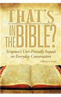 That's In The Bible?