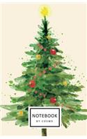 Notebook: Dot-Grid Journal, 122 Pages 5.5x8.5 Wonderful Christmas Tree with Joy: Dot-Grid Journal, 122 Pages 5.5x8.5 Wonderful Christmas Tree with Joy