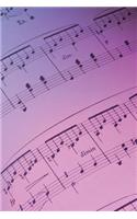 Somber Sheet Music: 150 Page Music Sheet Notebook Journal