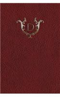 Monogram "e" Grid Notebook: (5 Monogram Red 150 Grid)