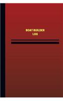 Boat Builder Log (Logbook, Journal - 124 pages, 6 x 9 inches): Boat Builder Logbook (Red Cover, Medium)