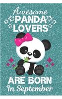 Awesome Panda Lovers Are Born In September