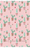 Pink Cactus Notebook
