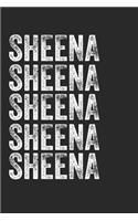 Name SHEENA Journal Customized Gift For SHEENA A beautiful personalized