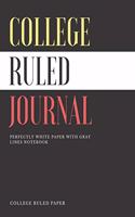 Colege Ruled Journal