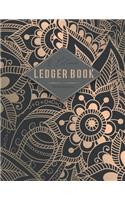 2 Column Ledger Book Small Business: Ledger Record Book Account Journal Accounting Ledger Notebook Business Bookkeeping Home Office School 8.5x11 Inches 100 Pages