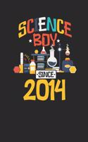 Science Boy Since 2014: Graph Paper Notebook - Scientist, Student And Teacher Gift Idea