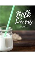 Milk Lovers Journal: Large notebook journal with 3 yearly calendar pages for 2019, 2020 and 2021 useful for lists, organizing or recording your thoughts. Makes an excell