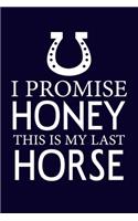 I promise honey this is my last horse