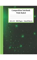 Composition Notebook Wide Ruled Lined Sheets