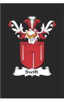 Swift: Swift Coat of Arms and Family Crest Notebook Journal (6 x 9 - 100 pages)
