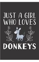 Just A Girl Who Loves Donkeys