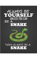 Always Be Yourself Unless You Can Be a Snake