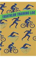 Triathlon Training Log: Daily Training Log and Journal for Triathletes Record Keeping of Swimming, Running, Biking Training