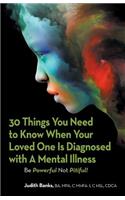 30 Things You Need to Know When Your Loved One Is Diagnosed with a Mental Illness