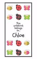 Chloe's Notebook: Children's Personalized Writing Journal with Name for Girls