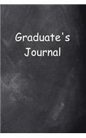 Graduate's Journal Graduation Chalkboard Design: (Notebook, Diary, Blank Book)(Graduation Theme Journals Notebooks Diaries)