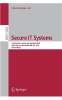 Secure It Systems: 23rd Nordic Conference, Nordsec 2018, Oslo, Norway, November 28-30, 2018, Proceedings