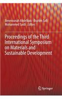Proceedings of the Third International Symposium on Materials and Sustainable Development